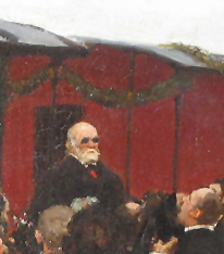 Ausschnitt aus: Ilya Repin: Arrival of N.I.Pirigov (1883-1888)